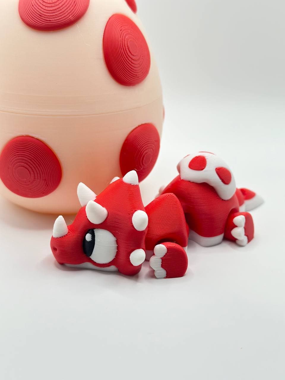 Red Triceratop dinosaur