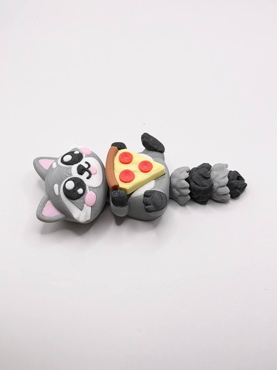 Raccoon with pizza clicker - flexy