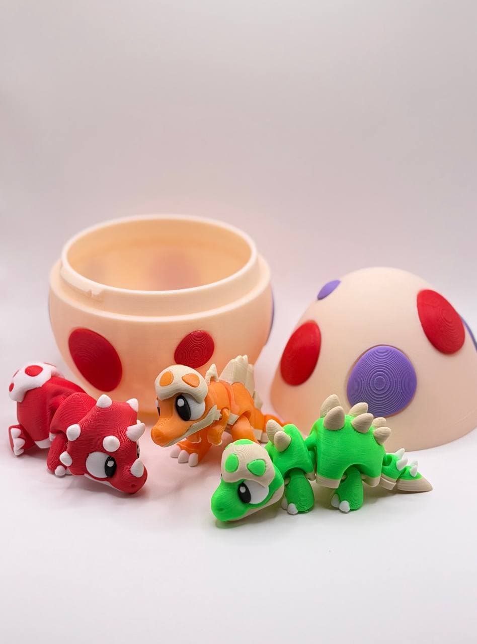 3 Dinos + egg set